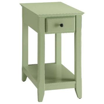 Acme Bertie Accent Table Light Green Finish
