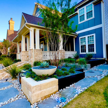 Modern Frontyard Landscape Design | Plano Texas Landscape | Alterra Landscape De