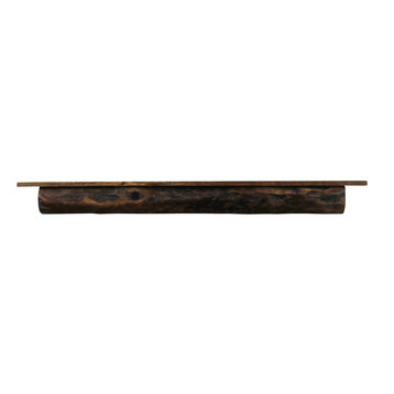 Reclaimed Pine Floating Mantel Shelf, 5.5"x7.5"x60", Chunky, Antique, 1800's