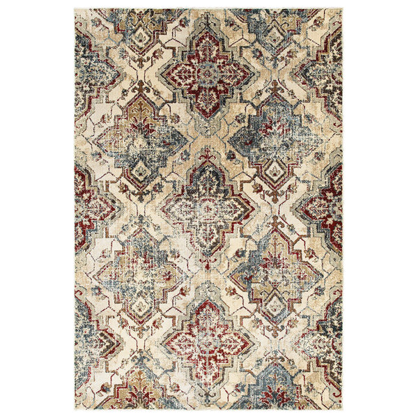 Oriental Weavers Sphinx Empire 030J4 Damask Rug, Ivory/Gold, 3'10
