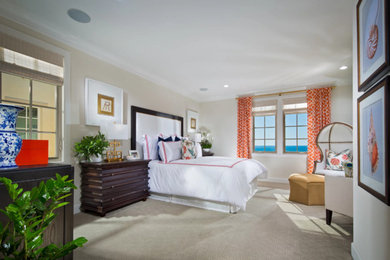 Trendy bedroom photo in Orange County