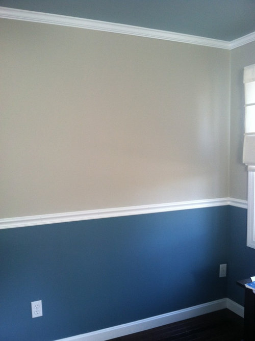 We Want To Add Panel Moulding Below The Chair Rail - Ideas For Painting Walls With Chair Rails