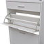 VidaXL Shoe Cabinet With Drawer and Top Glass Shelf, White