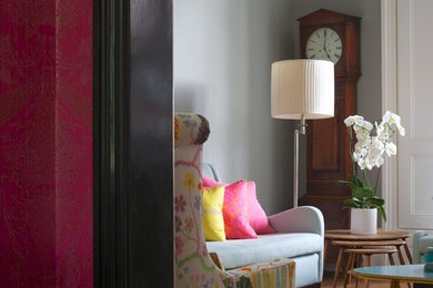 Bohemian living room in London.