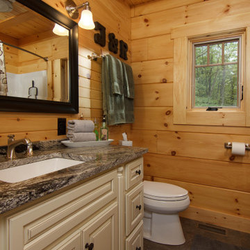 Log Home Bathroom