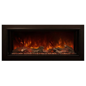 Electric Insert Fireplace Contemporary Indoor Fireplaces By