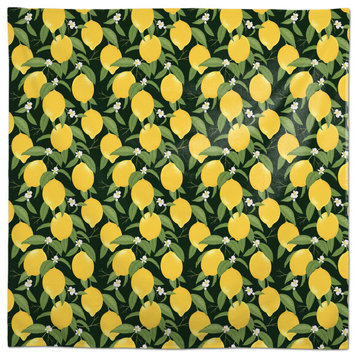 Lemon Pattern Green 2 58x58 Tablecloth