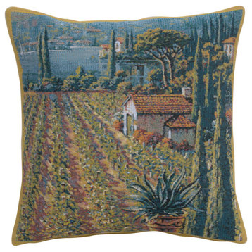 Lakeside Vineyard Right Decorative Couch Pillow Cover