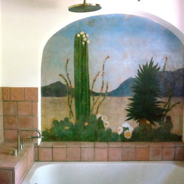 Mural uncovered during construction and restored
