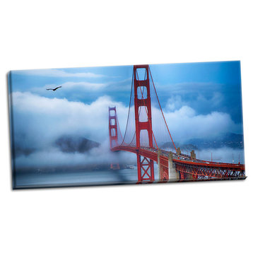 Fine Art Photograph, Golden Gate Bridge II, Hand-Stretched Canvas