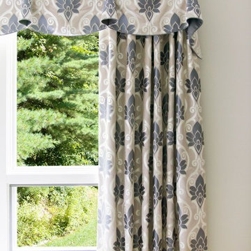 A Lake House Window Treatments and Bedding