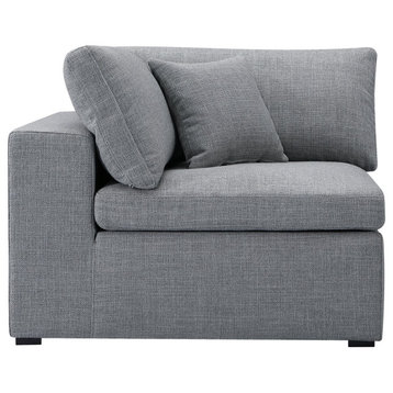 Ines Sofa, Corner Module Gray Fabric