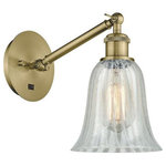 Innovations Lighting - Innovations Lighting 317-1W-AB-G2811 Hanover, 1 Light Wall In Industrial - The Hanover 1 Light Sconce is part of the BallstonHanover 1 Light Wall Antique BrassUL: Suitable for damp locations Energy Star Qualified: n/a ADA Certified: n/a  *Number of Lights: 1-*Wattage:100w Incandescent bulb(s) *Bulb Included:No *Bulb Type:Incandescent *Finish Type:Antique Brass
