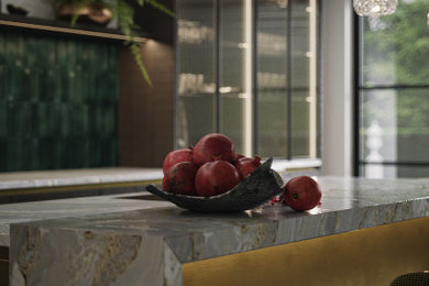 Inspiration for a contemporary kitchen in Hertfordshire.