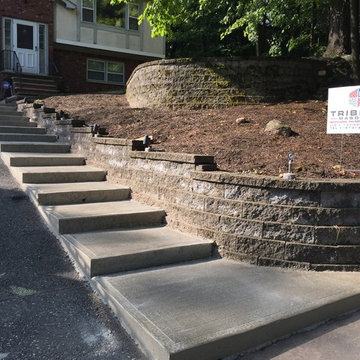 New Concrete Front Entry Steps