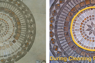 Travertine Grout Cleaning