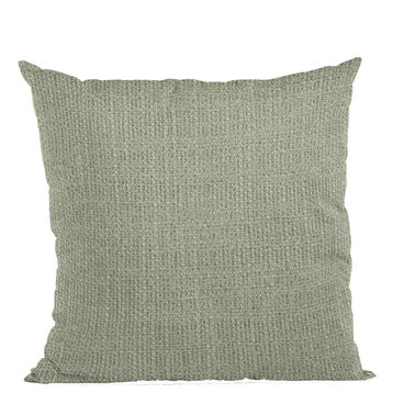 Flint Wall Textured Solid, With Open Weave. Luxury Throw Pillow, 22"x22"