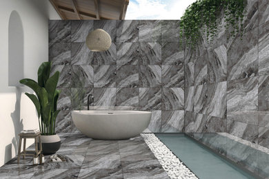 Marked Dark Grey 600x600 Matt Tiles