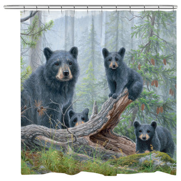 Family Bears Shower Curtain