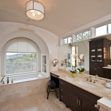 master bath nook in wall