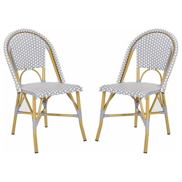 Safavieh Salcha Side Chairs, Set of 2, Gray