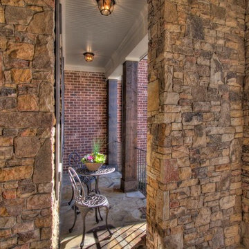 The Rosecliff Model front porch