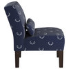 Joel Armless Chair, Antler Navy