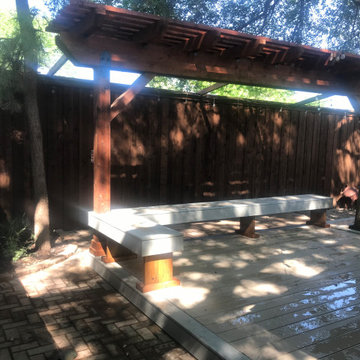 Irving TX TimberTech Deck and Custom Cedar Pergola