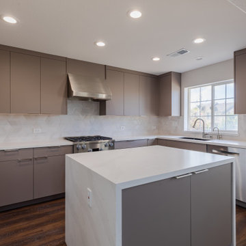 Saying goodbye to old cabinets and hello to a brand new kitchen.