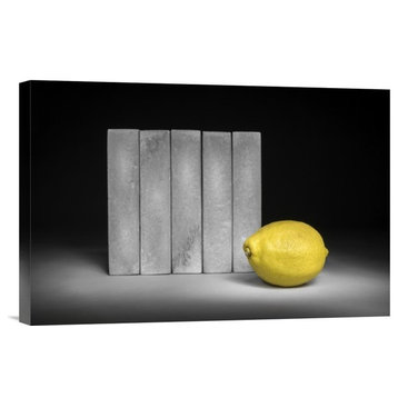 "Yellow" Stretched Canvas Giclee by Christophe Verot, 18x12"