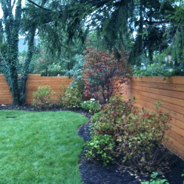 Modern California style fence