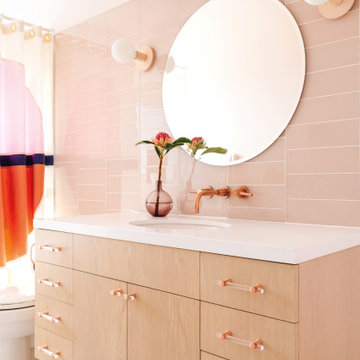 Oh Joy! Rosy Glass Bathroom