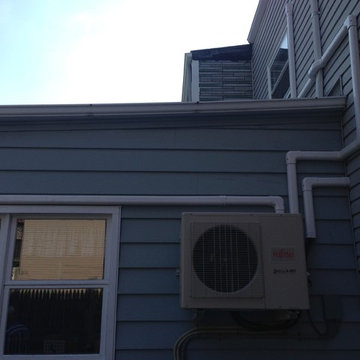 Ductless Air conditioning inside unit and outside unit pictures
