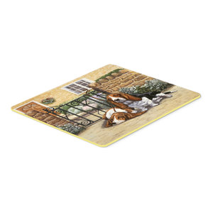 Basset Hound At The Gate Kitchen Bath Mat 20 X30 Contemporary Kitchen Mats By The Store
