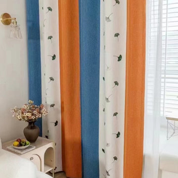 EQYH2407BD Eyelet Extra Wide Curtains For Living Room Ready Made