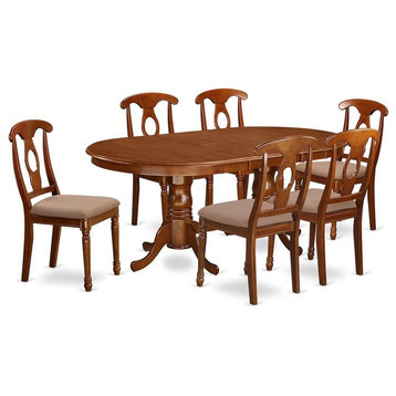 7-Piece Dining Room Set, Table, 6 Chairs With Cushion