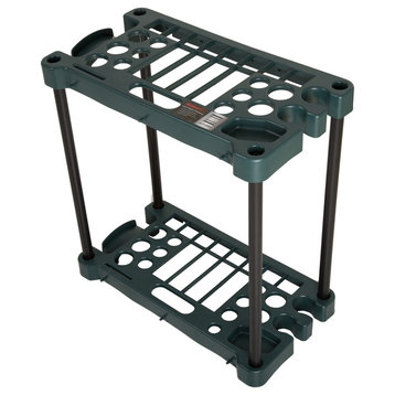 Stalwart Compact Garden Tool Storage Rack, Fits Over 30 Tools