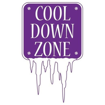 Cool Down Wall Decal, Violet, 8"x13"