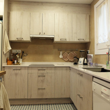 Reforma de cocina de concepto abierto en Barcelona