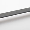 Sietto Adjustable 9" Slate Grey Glass Bar Pull With Polished Nickel Base