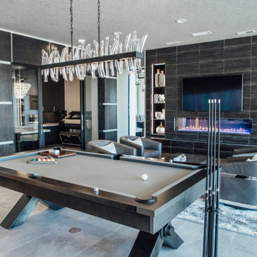 Custom Family Room and Game Room in Coto De Caza