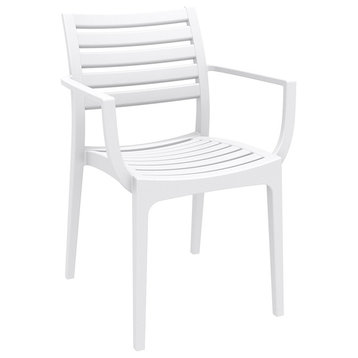 Compamia Artemis Outdoor Dining Armchairs - Set of 2, White