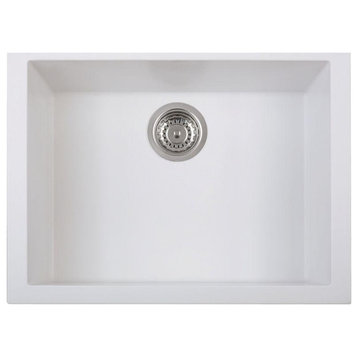 Latoscana ON6010ST-58UG MicroUltra Granite Undermount Kitchen Sink-whait