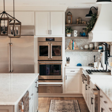 Growing family needs a functional, beautiful kitchen for everyday life.