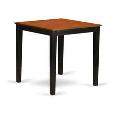36-Square Counter Height Pub Set Table In Black And Cherry Finish