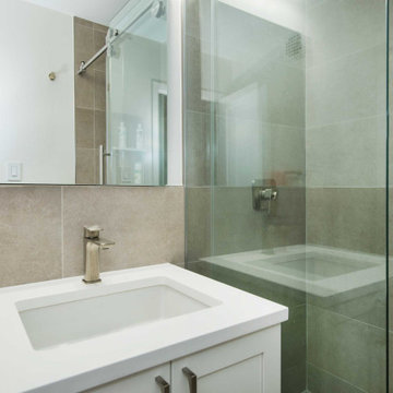 Classic Kitchen and Bath in Warm Taupe and Mocha