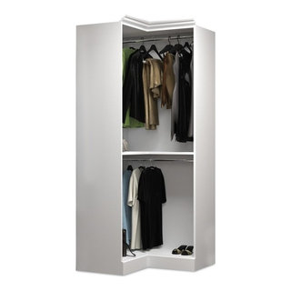 36W Closet Storage Cabinet in Linen White Oak by Bestar