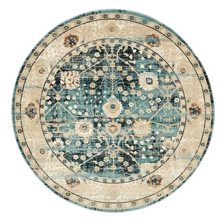 Traditional Newcastle Area Rug, 6' Round - Contemporary - Area Rugs ...