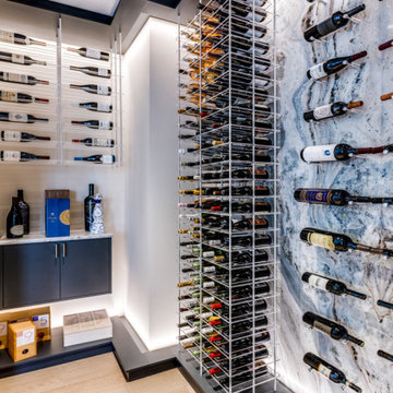 Striking Marble Wine Room