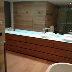 Timber porcelain tiles and matching American Oak flooring - Products